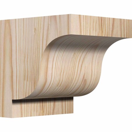 Ekena Millwork Newport Smooth Corbel, Douglas Fir, 5 1/2"W x 6"D x 6"H COR06X06X06NEW00SDF